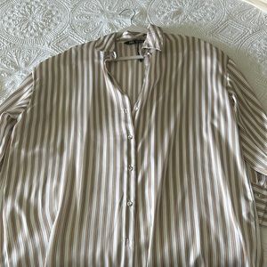 Zara satin stripped blouse